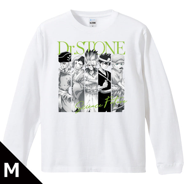 『Dr.STONE』リブ付ロングスリーブTシャツ 千空&ゲン&龍水&クロム&羽京
