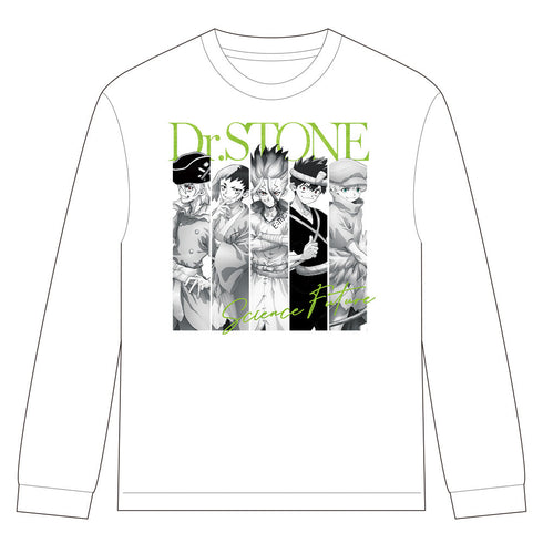 『Dr.STONE』リブ付ロングスリーブTシャツ 千空&ゲン&龍水&クロム&羽京