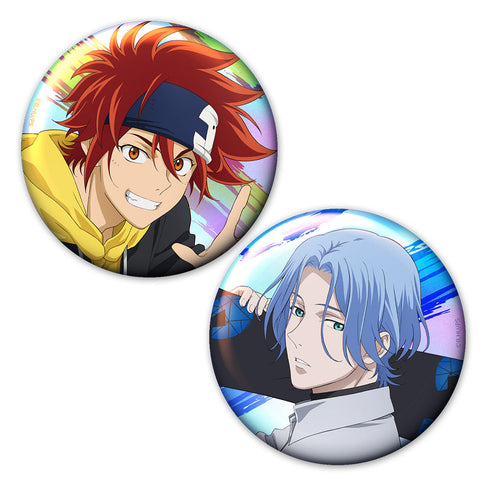 『SK∞ エスケーエイト』オーロラ缶バッジ2個セット 暦&ランガ vol.1