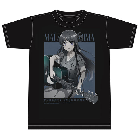 『青春ブタ野郎はサンタクロースの夢を見ない』Tシャツ 桜島麻衣 ギターガールver. 【描き下ろし】