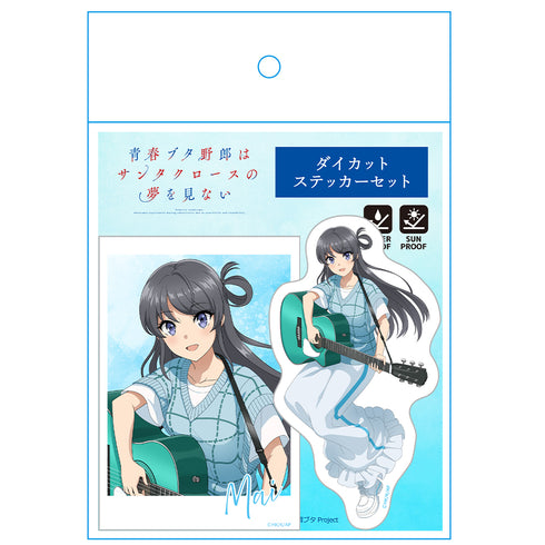 《青春猪头男不会梦见圣诞老人》异形贴纸套装 樱岛麻衣 吉他女孩版 【全新绘制】