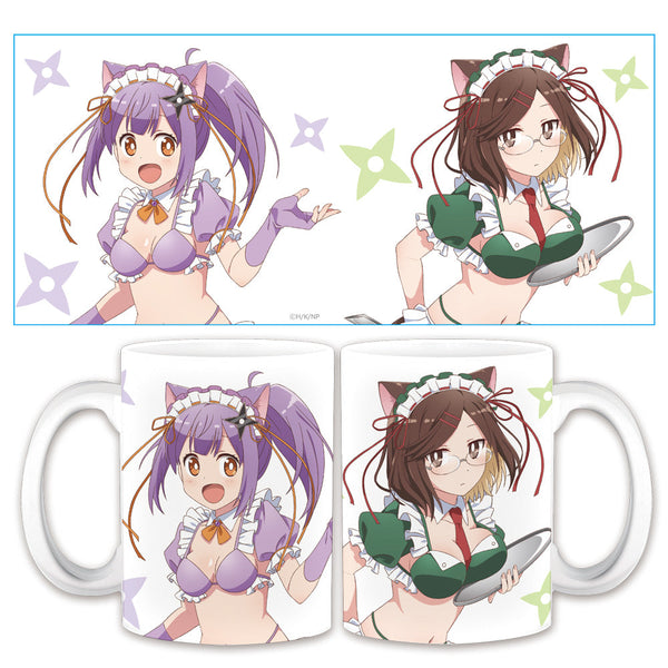 『忍者と殺し屋のふたりぐらし』マグカップ さとこ&このは 猫耳水着メイドver.【描き下ろし】