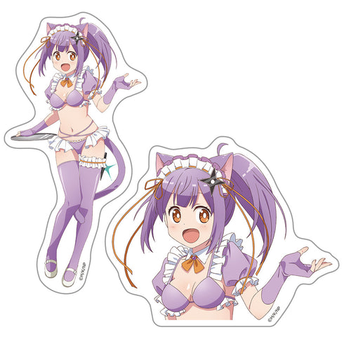 『忍者と殺し屋のふたりぐらし』ダイカットステッカーセット 草隠さとこ 猫耳水着メイドver.【描き下ろし】