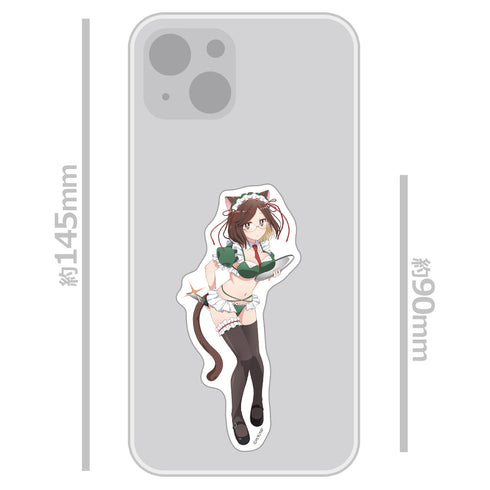 『忍者と殺し屋のふたりぐらし』ダイカットステッカーセット 古賀このは 猫耳水着メイドver.【描き下ろし】