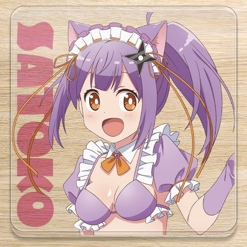 『忍者と殺し屋のふたりぐらし』アクリルコースター (スタンド付) 草隠さとこ 猫耳水着メイドver.【描き下ろし】