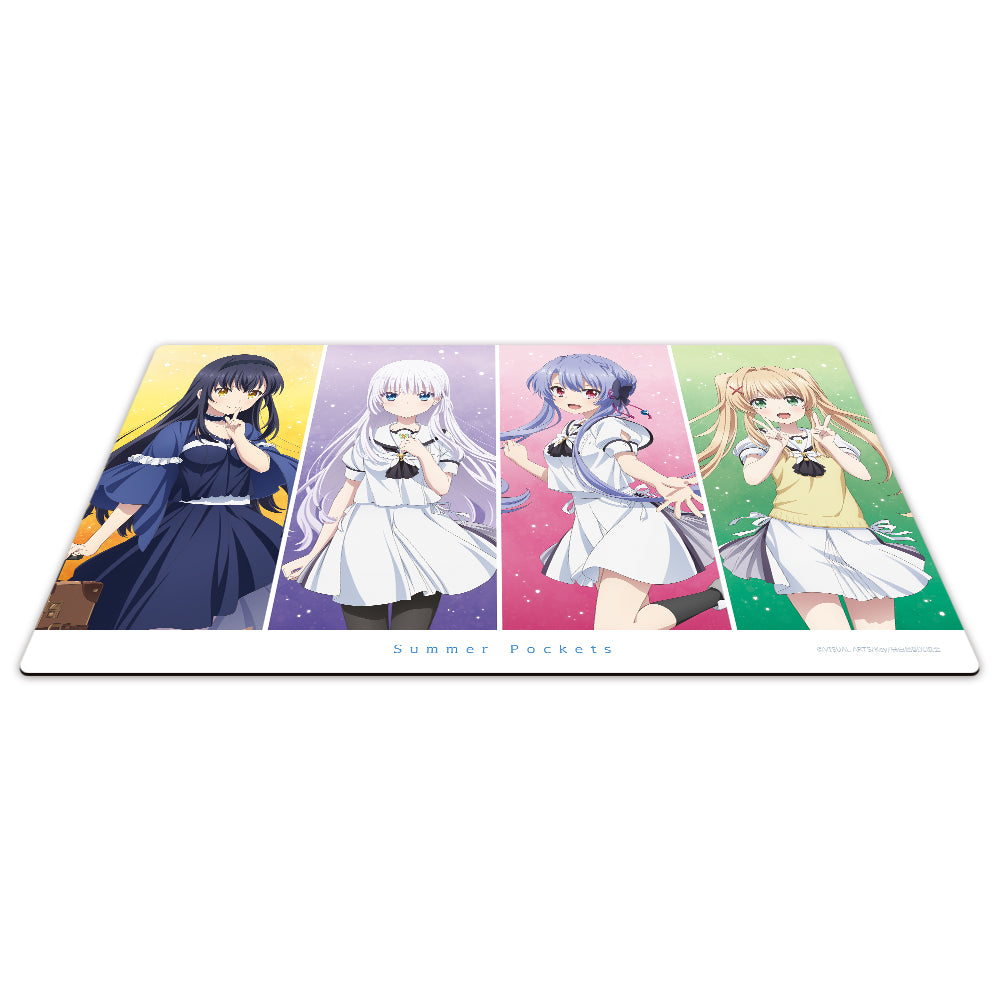 Summer Pockets』キャラクターラバーマット しろは&蒼&鴎&紬