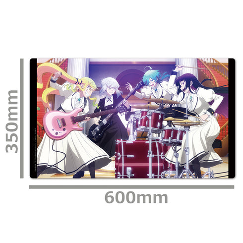 『ロックは淑女の嗜みでして』キャラクターラバーマット りりさ&音羽&ティナ&環