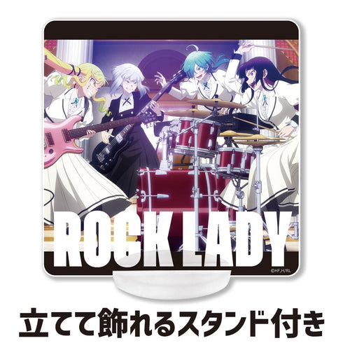 『ロックは淑女の嗜みでして』アクリルコースター(スタンド付) りりさ&音羽&ティナ&環