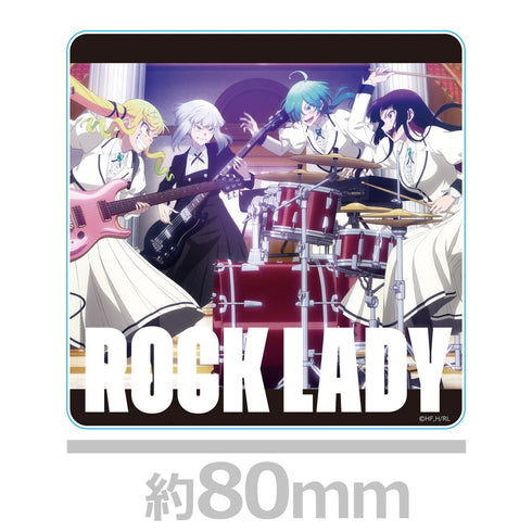 『ロックは淑女の嗜みでして』アクリルコースター(スタンド付) りりさ&音羽&ティナ&環