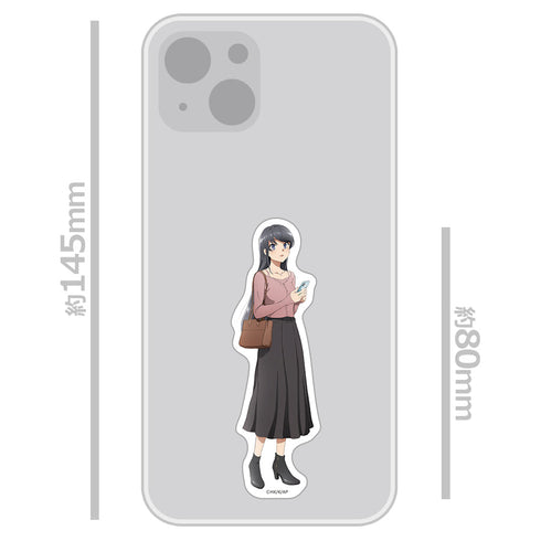 『青春ブタ野郎はサンタクロースの夢を見ない』 ダイカットステッカー 桜島麻衣