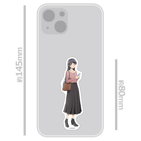 『青春ブタ野郎はサンタクロースの夢を見ない』ダイカットステッカー 桜島麻衣【202608再販】