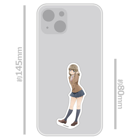 『青春ブタ野郎はサンタクロースの夢を見ない』 ダイカットステッカー 古賀朋絵