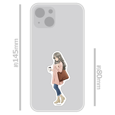 『青春ブタ野郎はサンタクロースの夢を見ない』ダイカットステッカー 双葉理央【202608再販】
