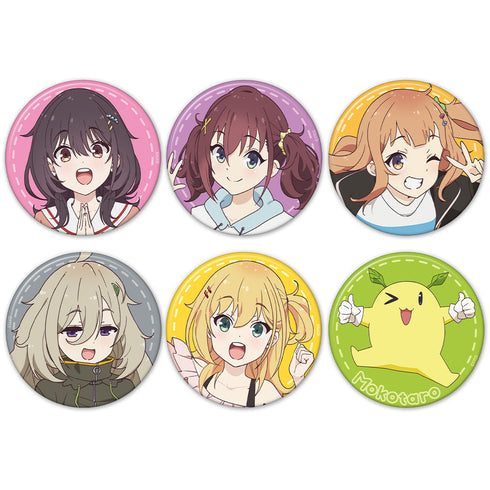 『日々は過ぎれど飯うまし』缶バッジ6個セット まこ&くれあ&しのん&つつじ&なな&モコ太郎