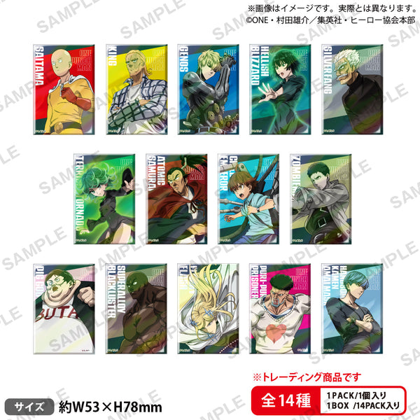 『ワンパンマン』トレーディングしかくいホログラム缶バッジ【BOX】