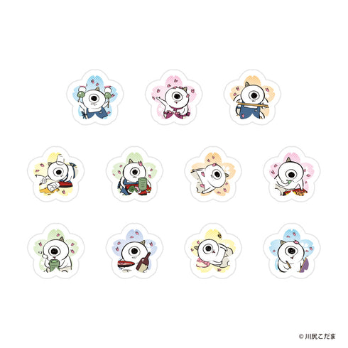 "Goblin, Gnome, and Horn × emocafe" Neckbi Crystal Acrylic Sticker