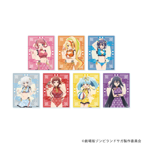 『ゾンビランドサガ ゆめぎんがパラダイス』アクリルカード02/コンプリートセット(全7種) チャイナ水着ver.(描き下ろしイラスト)