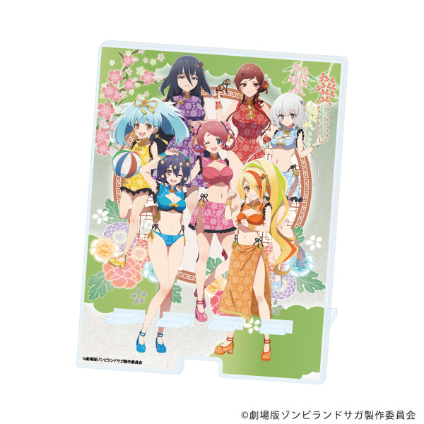 "Zombieland Saga: Yumeginga Paradise" Dekasuma Character Stand 01 / Group Design: Chinese-Style Swimsuit Ver. (Newly Drawn Illustration)
