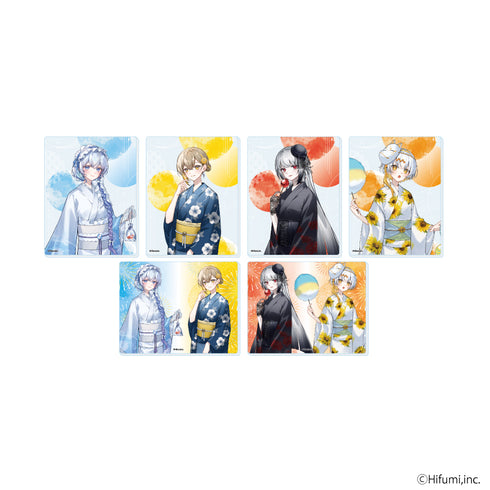 『藍月なくる棗いつき無來ナツメイツキ』アクリルカード01/浴衣ver. コンプリートセット(全6種)(描き起こしイラスト)