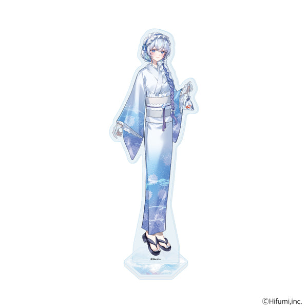 『藍月なくる棗いつき無來ナツメイツキ』アクリルスタンド01/藍月なくる 浴衣ver.(描き起こしイラスト)