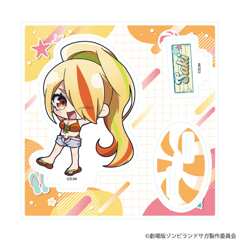 『ゾンビランドサガ ゆめぎんがパラダイス』アクリルスタンドプレート02/二階堂サキ 水着ver.(ミニキャライラスト)