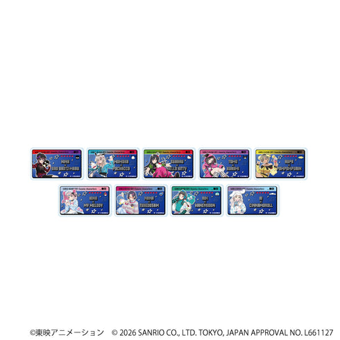 『ガールズバンドクライ×サンリオキャラクターズ』おなまえアクリルプレートバッジ02/コンプリートセット(全9種)(コラボイラスト)