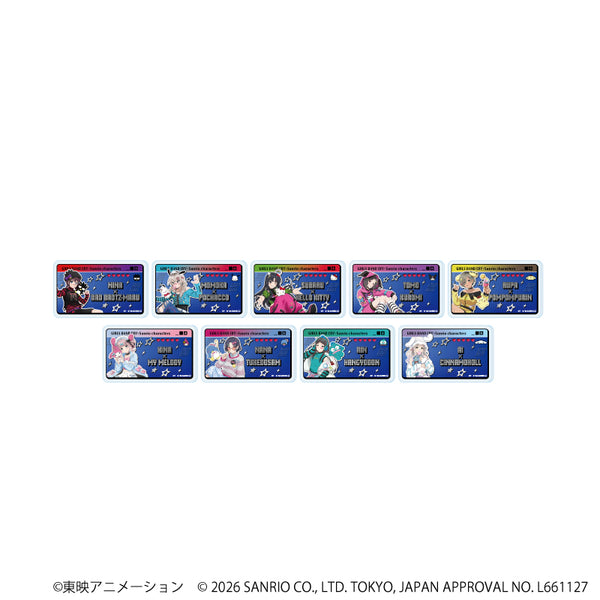『ガールズバンドクライ×サンリオキャラクターズ』おなまえアクリルプレートバッジ02/コンプリートセット(全9種)(コラボイラスト)