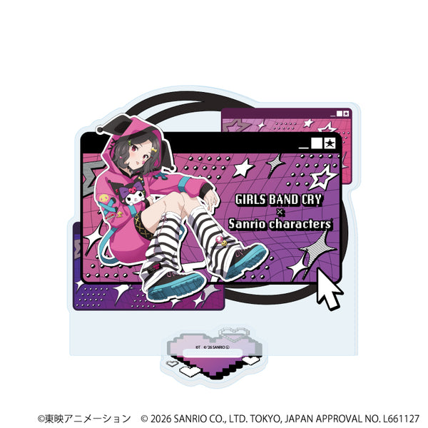 『ガールズバンドクライ×サンリオキャラクターズ』アクリルスタンド31/海老塚 智×クロミ(コラボイラスト)