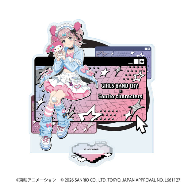 『ガールズバンドクライ×サンリオキャラクターズ』アクリルスタンド33/ヒナ×マイメロディ(コラボイラスト)