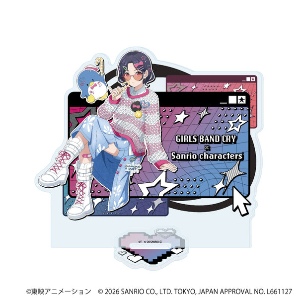 『ガールズバンドクライ×サンリオキャラクターズ』アクリルスタンド34/ナナ×タキシードサム(コラボイラスト)