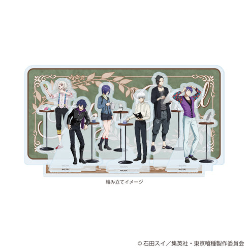 『東京喰種』プレミアム アクリルジオラマプレート01/集合デザイン 日常ver.(描き下ろしイラスト)【202608再販】