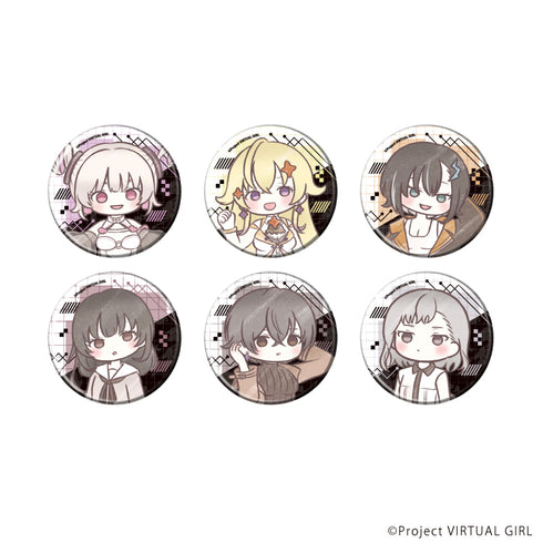 『VIRTUAL GIRL @ WORLD'S END』缶バッジ02/コンプリートセット(全6種)(グラフアートイラスト)