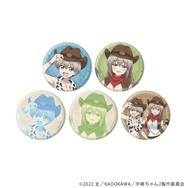 『宇崎ちゃんは遊びたい!ω』缶バッジ03/カウガールver. コンプリートセット(全5種)(描き下ろしイラスト)