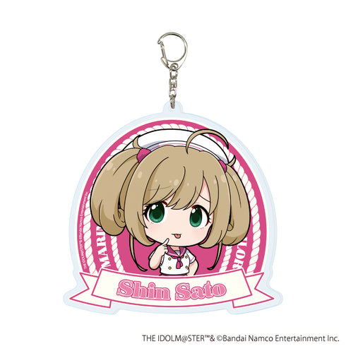 『アイドルマスター シンデレラガールズ』デカアクリルキーホルダー27/佐藤心 マリンセーラーver.(ミニキャライラスト)