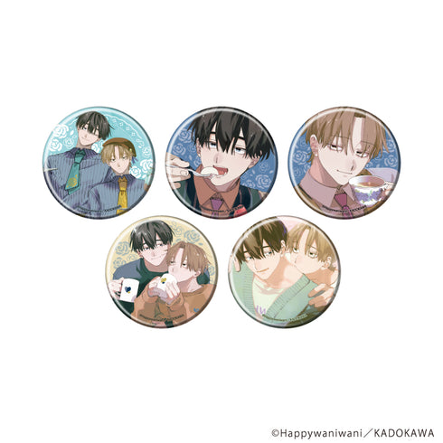 『忠犬部下とツンデレ少尉』缶バッジ01/コンプリートセット(全5種)(描き下ろしイラスト)