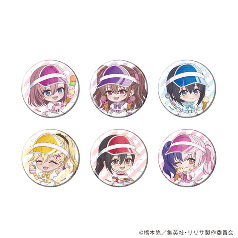 『2.5次元の誘惑』缶バッジ12/アイスパーラーver. コンプリートセット(全6種)(ミニキャライラスト)