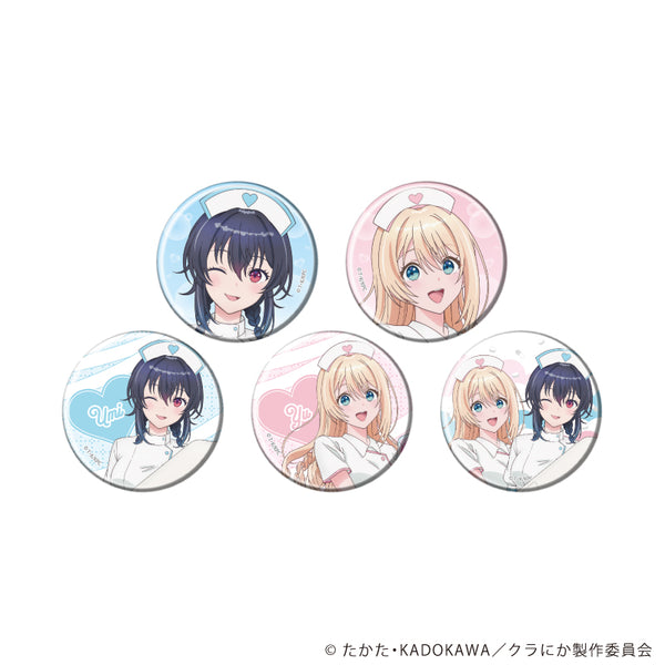 『クラスで2番目に可愛い女の子と友だちになった』缶バッジ01/ナースver. コンプリートセット(全5種)(描き下ろしイラスト)