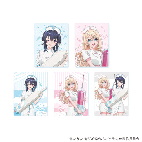 『クラスで2番目に可愛い女の子と友だちになった』アクリルカード01/ナースver. コンプリートセット(全5種)(描き下ろしイラスト)