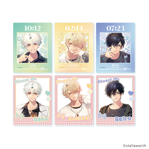 『#Sweet IRL』アクリルカード『#Sweet IRL』01/コンプリートセット(全6種)(公式イラスト)