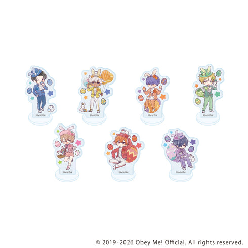 『Obey Me! Nightbringer』アクリルぷちスタンド22/イースターver.コンプリートセット(全7種)(レトロアートイラスト)