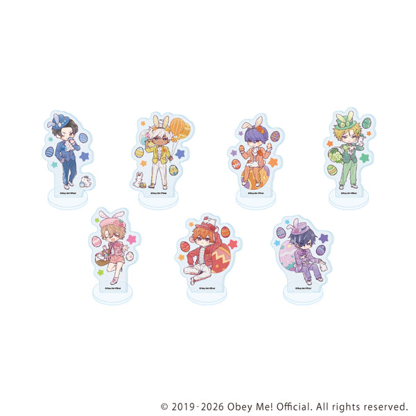 『Obey Me! Nightbringer』アクリルぷちスタンド22/イースターver.コンプリートセット(全7種)(レトロアートイラスト)