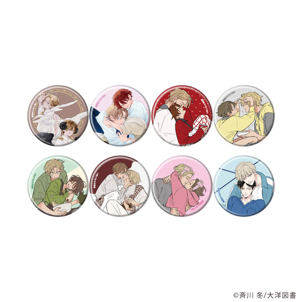 "Wait for Me in Bed Tonight" Pin Badge 02 / Complete Set (All 8 Varieties) (Official & Original Illustrations)