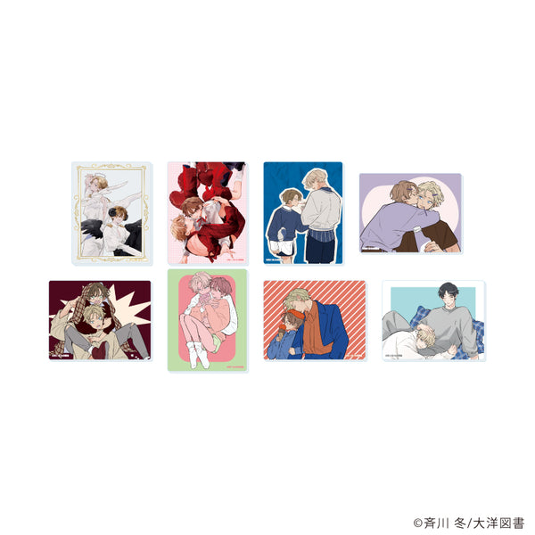 "Wait for Me in Bed Tonight" Acrylic Cards 02 / Complete Set (All 8 Varieties) (Official & Original Illustrations)