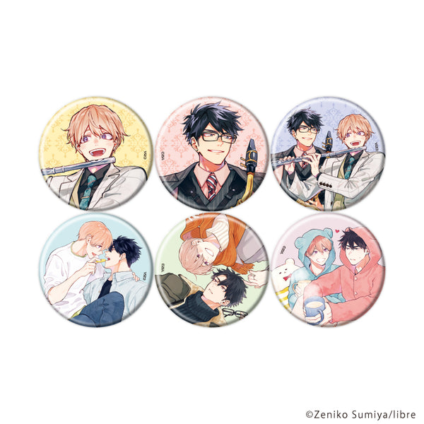 『息できないのは君のせい』缶バッジ02/コンプリートセット(全6種)(公式&描き下ろしイラスト)