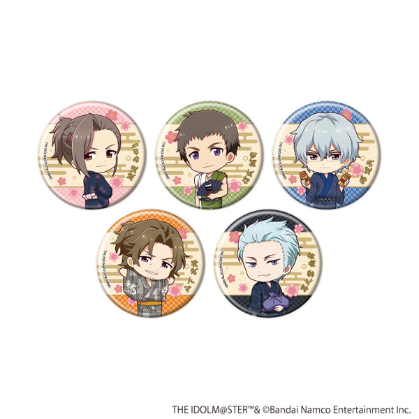『アイドルマスター SideM』缶バッジ44/浴衣ver. コンプリートセット(全5種)(ミニキャライラスト)