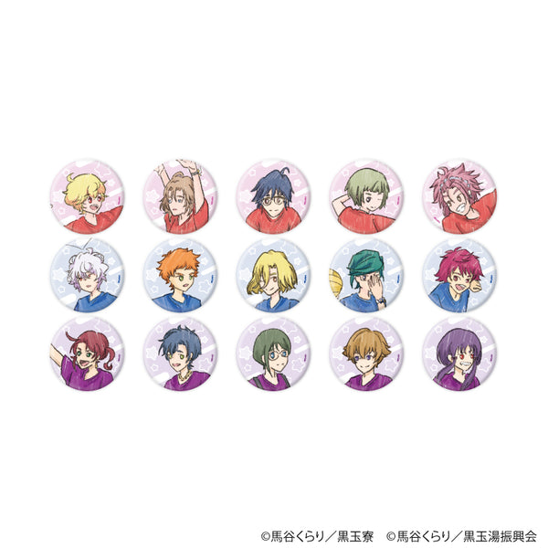 "Handsome High School Earth Defense Club" Pin Badge 02 / Complete Set (15 Varieties) (Graph Art Illustration)