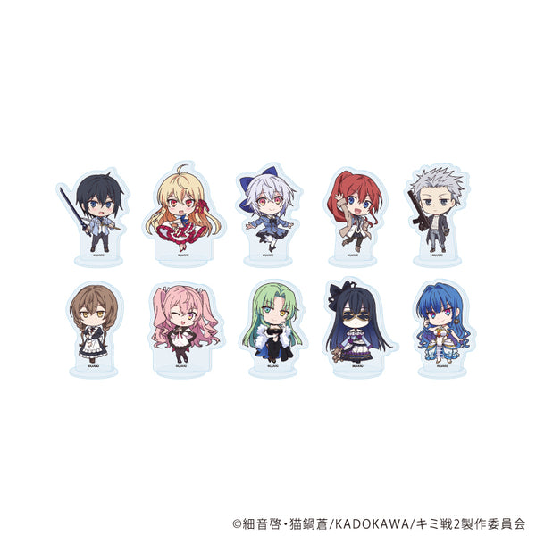 『キミと僕の最後の戦場、あるいは世界が始まる聖戦 Season II』アクリルぷちスタンド01/コンプリートセット(全10種)(公式イラスト)