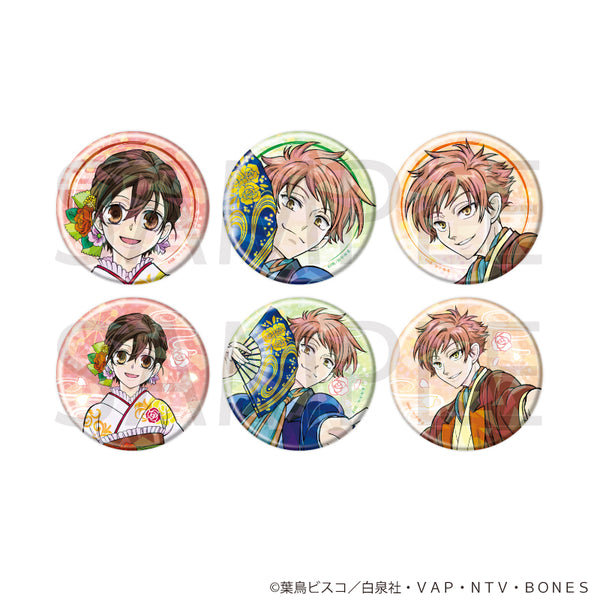 『桜蘭高校ホスト部』ホログラム缶バッジ(57mm)01/コンプリートセット(全6種)(描き下ろしイラスト)