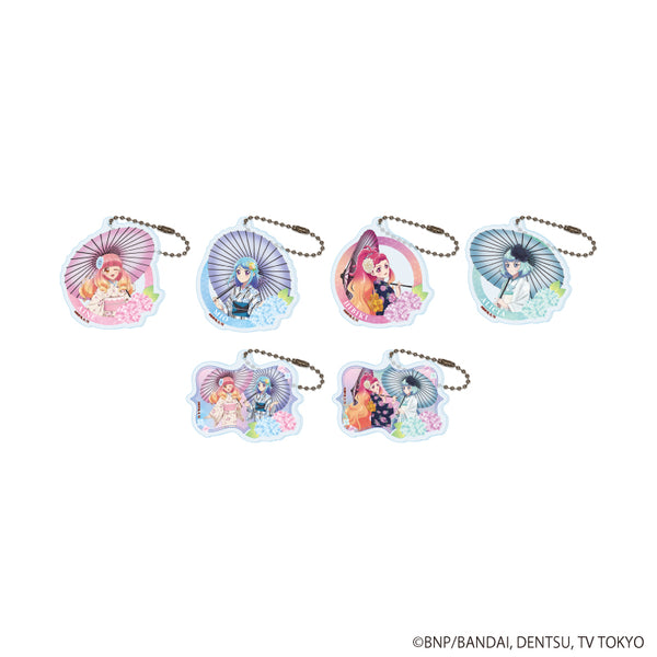 『アイカツフレンズ!』アクリルキーホルダー05/梅雨ver. コンプリートセット(全6種)(描き下ろしイラスト)