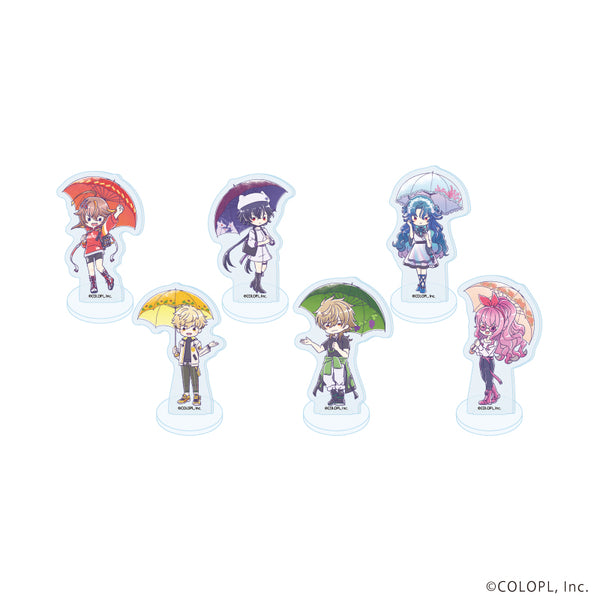 『クイズRPG 魔法使いと黒猫のウィズ』アクリルぷちスタンド02/梅雨ver. コンプリートセット(全6種)(グラフアートイラスト)